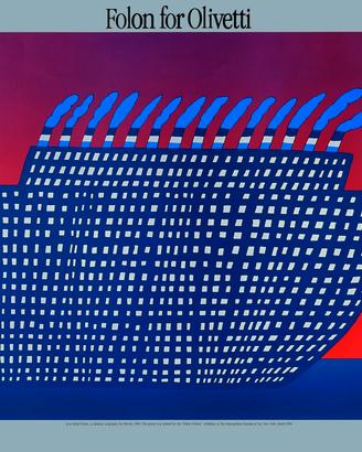 Poster Folon x Olivetti- "Le Bateau"