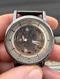 Orologio Idea Design Skeleton-cinturino mesh