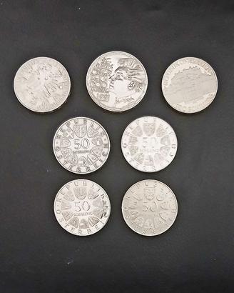Monete argento Austria da collezione
