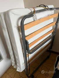 Lettino pieghievole - materasso memory ortopedico