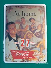 Calendario Coca-Cola perpetuo vintage anni 50