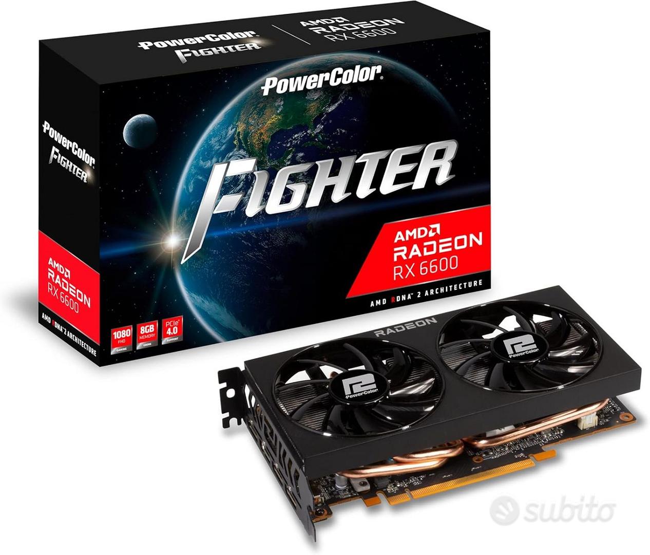 PowerColor Fighter AMD Radeon RX 6600 8GB GDDR6 Sc - Informatica In ...