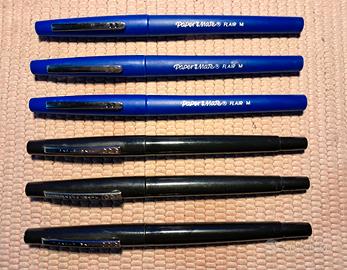 19 Paper Mate Flair M blu nero anni 2000 attivi