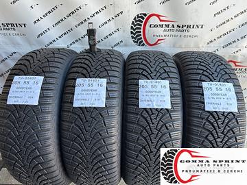4 PNEUMATICI 205/55 R16 GOODYEAR INVERNALI 95%