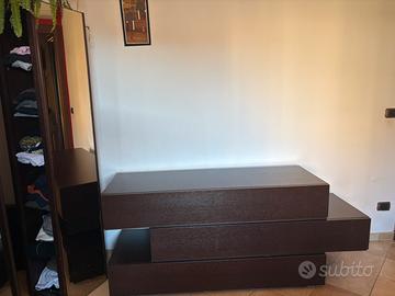 Armadio, comó e Totem wengè scuro, pregiatissimo.