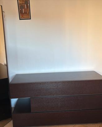 Armadio, comó e Totem wengè scuro, pregiatissimo.