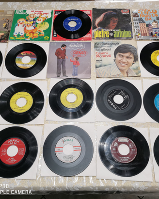 Cofanetto con dischi 45 giri