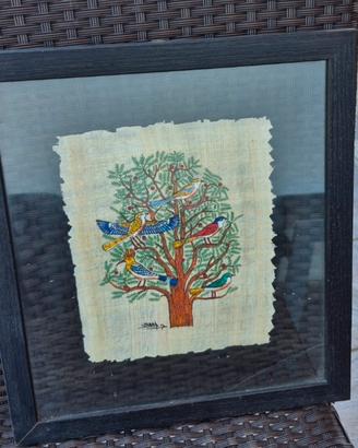 Quadro incorniciato con papiro