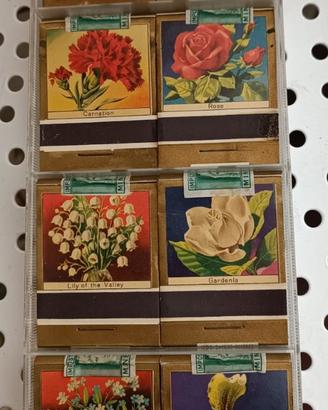 Fiammiferi da collezione fiori - pietre preziose