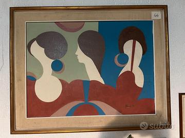 Modernismo - dipinto Autore Trivac da collezione