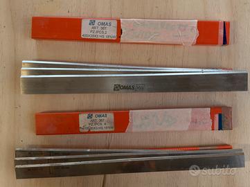 Kit 3 coltelli per teste pialla Omas 400mm