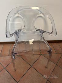 Set 4 sedie Roche Bobois Ava trasparenti