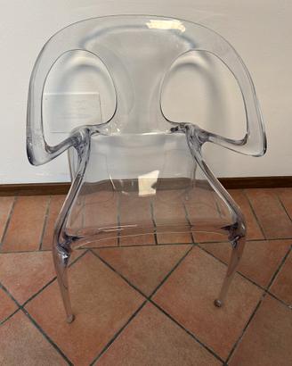 Set 4 sedie Roche Bobois Ava trasparenti