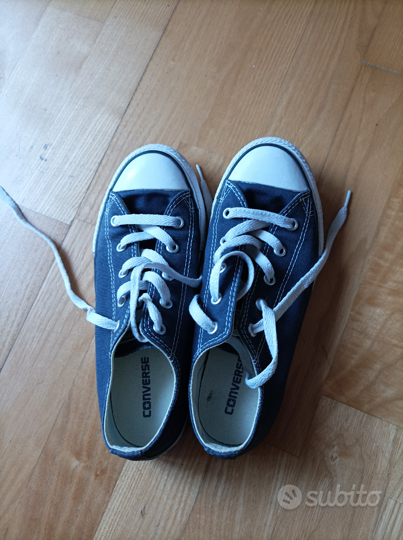 Converse blu 2024 elettrico alte