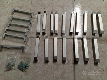 maniglie grigio satinato 