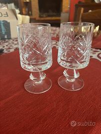 Set bicchieri in cristallo