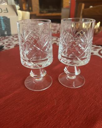 Set bicchieri in cristallo