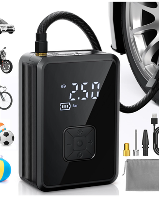 Oasser Mini Compressore Aria Portatile Auto, 150PS