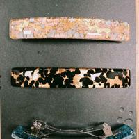 3 fermagli per capelli vetro Murano