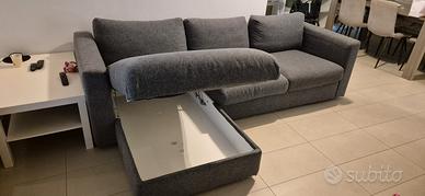 Divano 3 posti con chaise lounge 