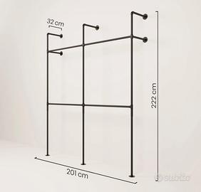 struttura appendi abiti 