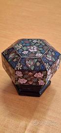 Portagioie e scatolina cloisonné cinesi  – 2 pz