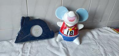 Topino Salvadanaio e cornice foto a forma coniglio