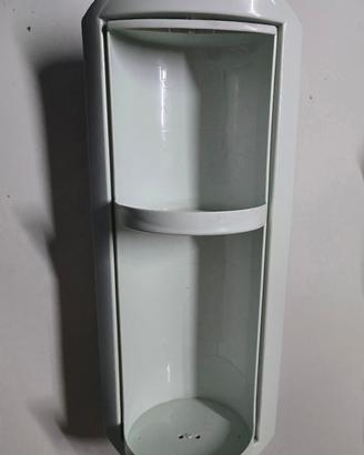 2 Mensole da bagno ad angolo con sportello rotante