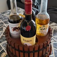 Portabottiglie a forma di torchio