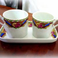 Limoges vintage Servizio Caffè x 2 💕+ vassoietto