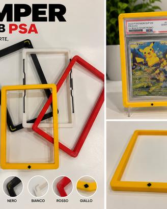 Set 4 Bumper protettivi per Slab PSA carte Pokemon