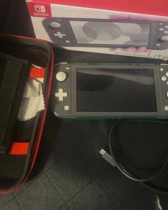 Nintendo switch lite + custodia rigida + cover