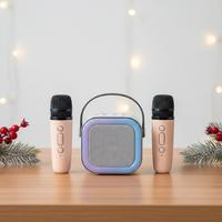 Speaker RGB Karaoke Bluetooth con 2 microfoni