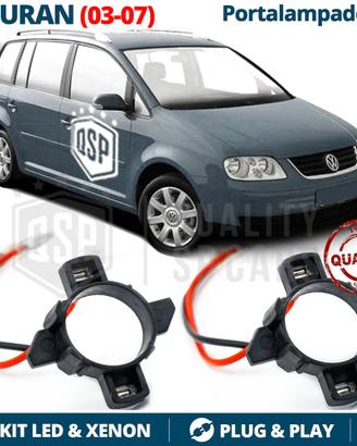 ADATTATORI H7 VW TOURAN 1T per Montaggio KIT LED