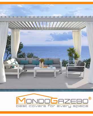 Pergola bioclimatica Cosmos ALU pompeiana lamelle