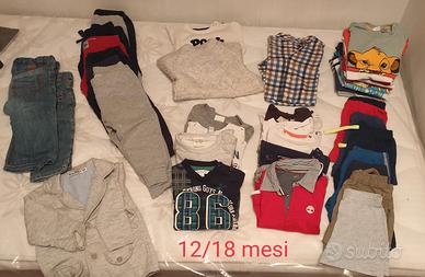 set abbigliamento bambino 12-18 mesi