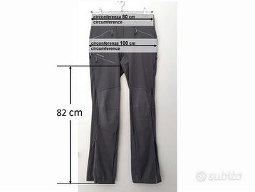 Pantaloni alpinismo trekking donna grigio 44(IT)