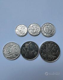 6 Monete lire San Marino 1973
