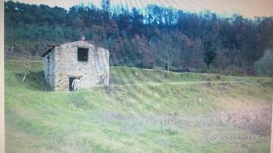 Vendo casa in pietra su due piani con terreno