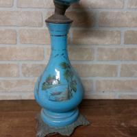 Vintage lampada da tavolo ad olio danneggiata 