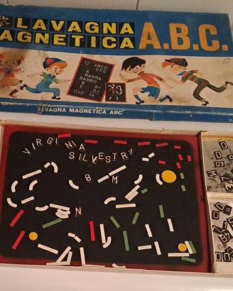 Gioco lavagna magnetica vintage ditta Falco