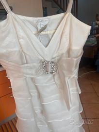 Abito donna da cerimonia bianco Marella nuovo