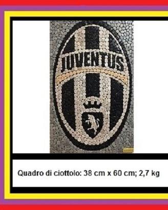 Ciottoli di fiume, JUVENTUS quadro.