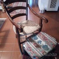 Poltrone antiche in noce