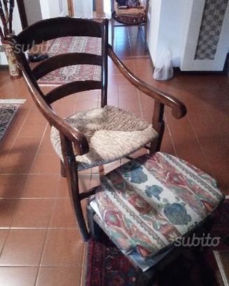 Poltrone antiche in noce