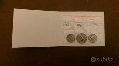 20 GR. AG. 825/1000 - CONTENUTI IN 3 MONETE REGNO