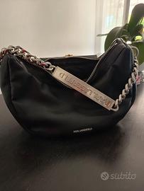 Borsa a mano Karl Lagerfeld Ikon Half Moon