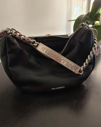 Borsa a mano Karl Lagerfeld Ikon Half Moon