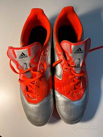 Scarpe Adidas F50 Adizero Argento/Arancione T. 45