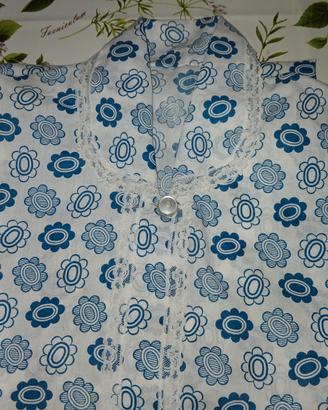 camicia da notte/vestaglia mezza manica vintage